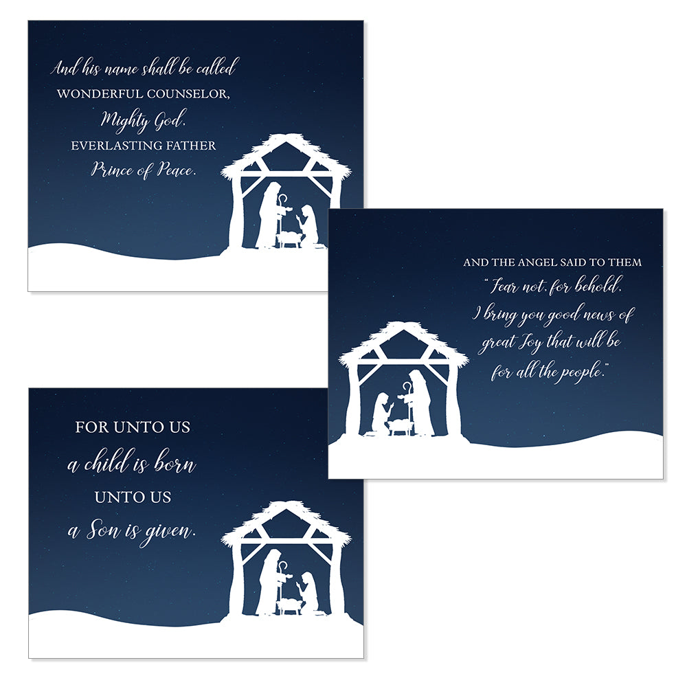 Away in a Manger Christmas Cards