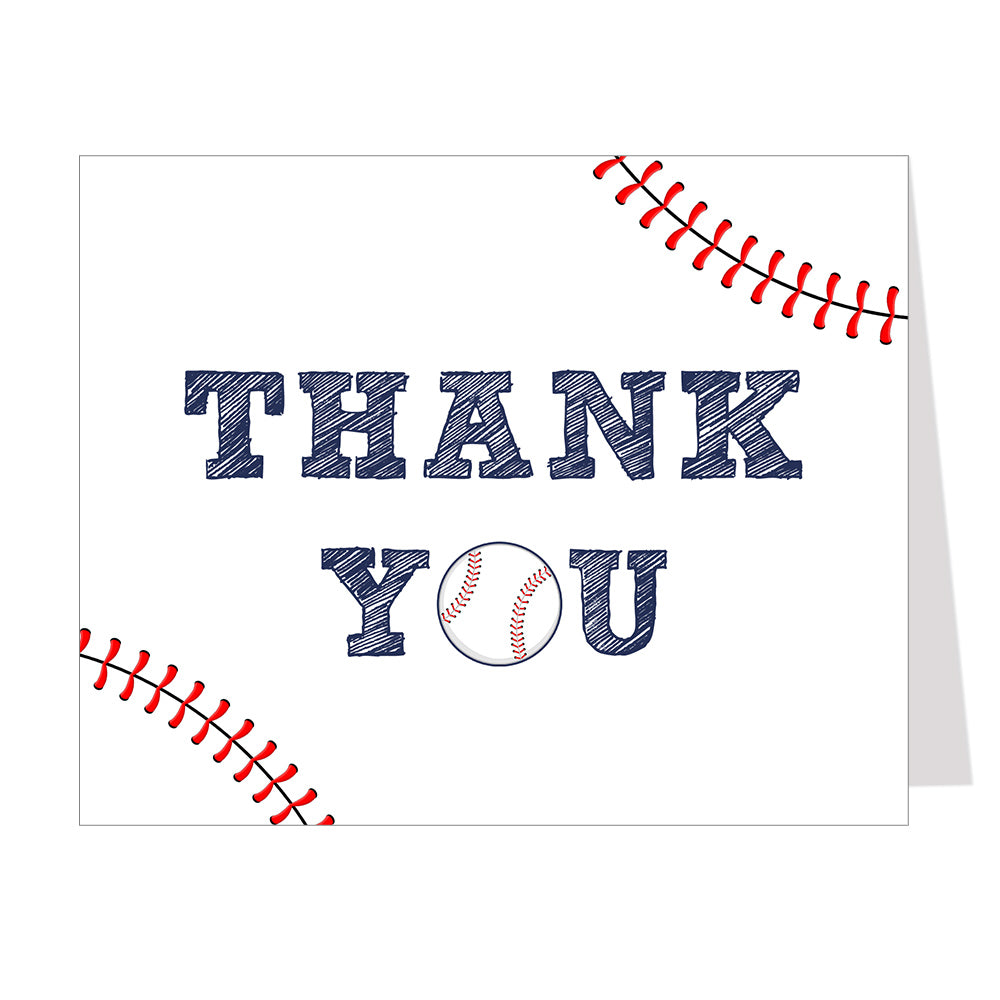 baseball tyc 1 baseball thank you card – the invite lady