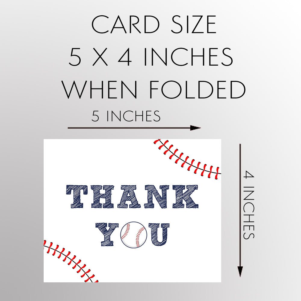 Baseball Thank You Card