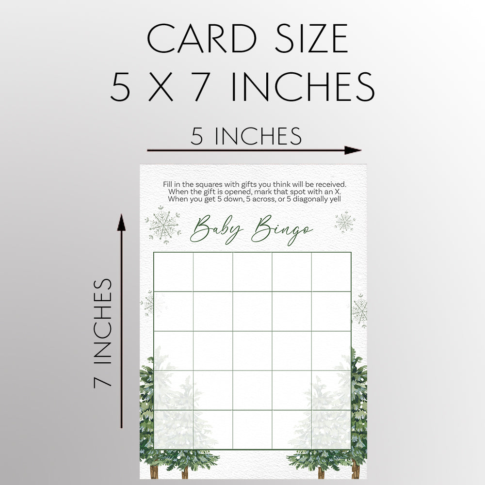 Baby It's Cold Outside Bingo Card