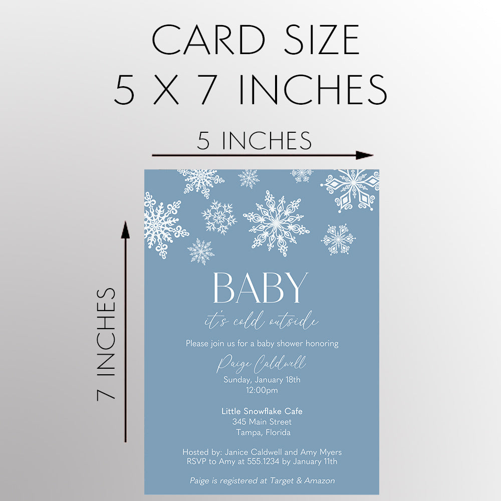 Winter Wonderland Baby Shower Invitation
