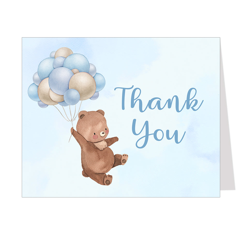 Bearly Wait Teddy Bear Baby Shower Thank You Cards