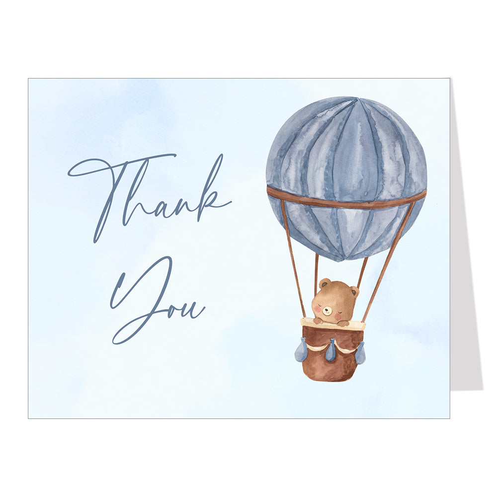 Hot Air Balloon Thank You Card