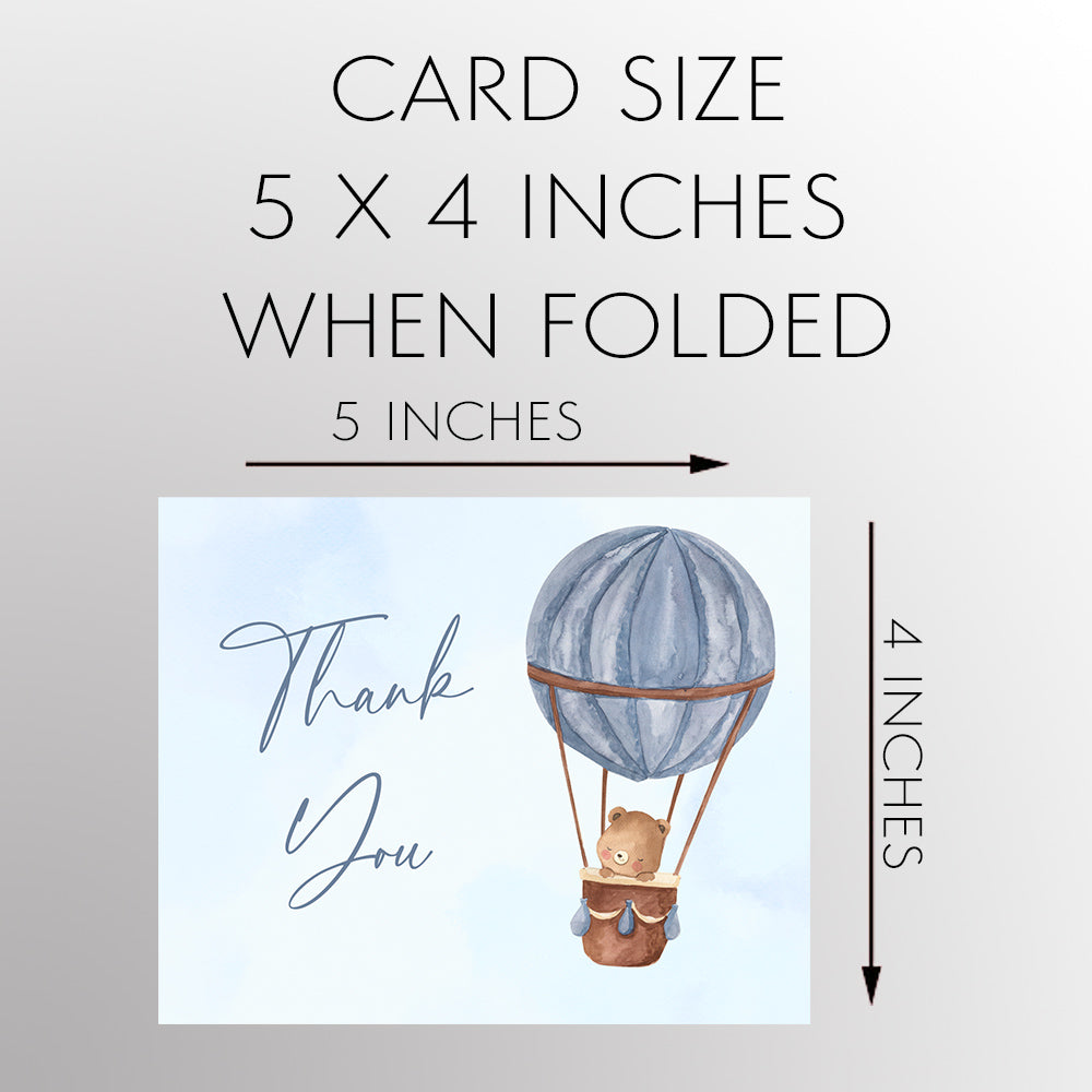 Hot Air Balloon Thank You Card