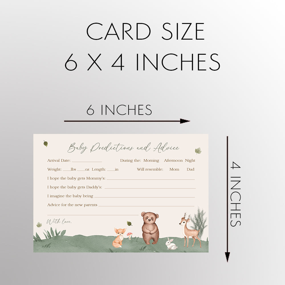 Boho Woodland Predictions and Advice Card