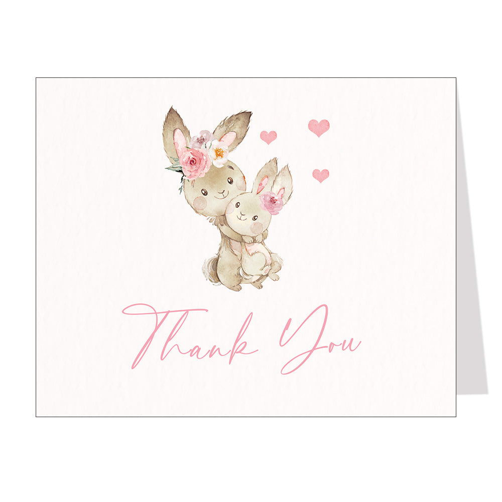 Bunny Baby Shower Thank You Card