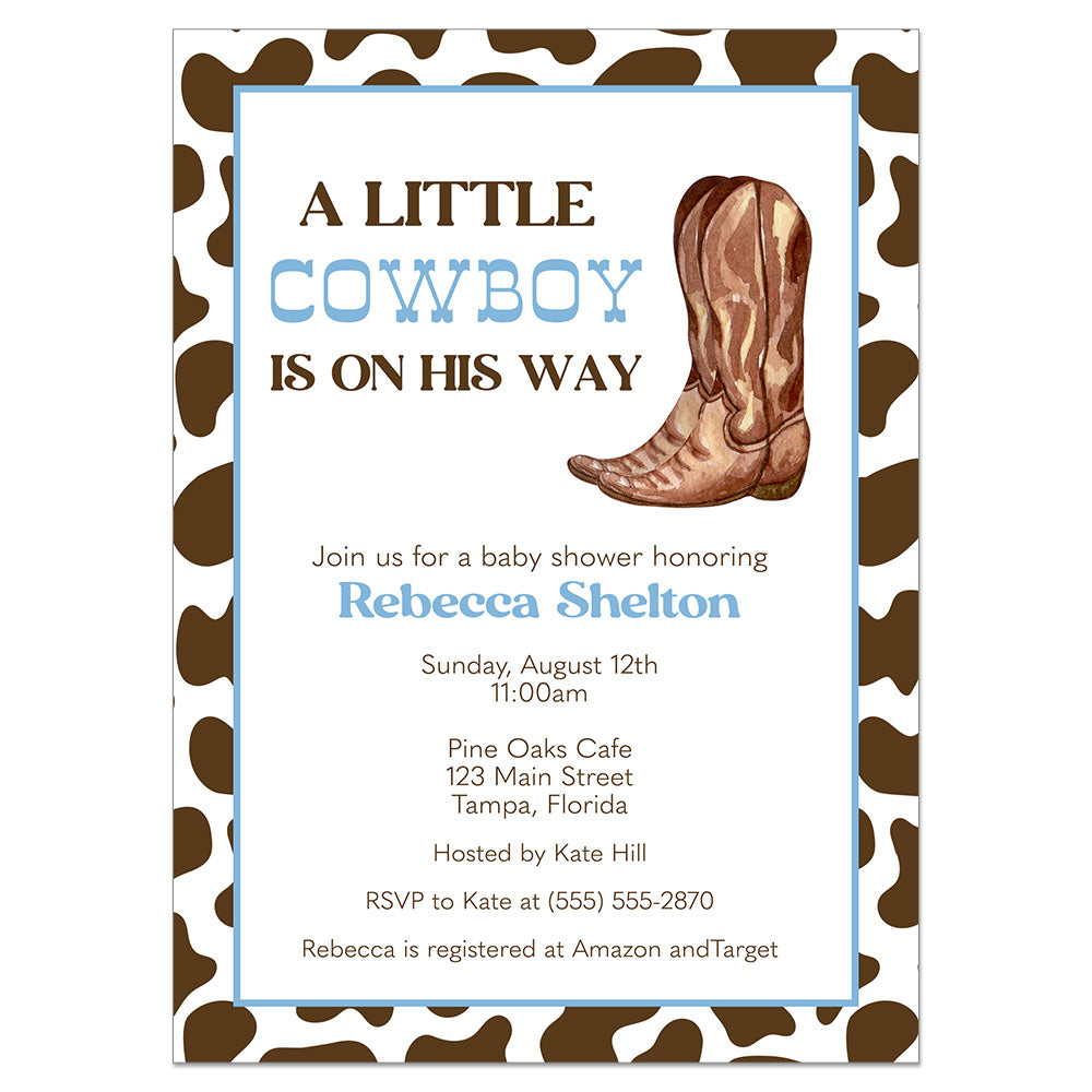 Cowboy Baby Shower Invitation – The Invite Lady cowboy-baby-shower-invitation-the-invite-lady