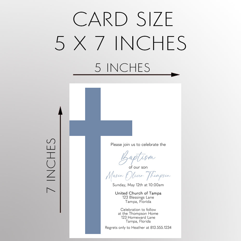 Large Cross Invitation