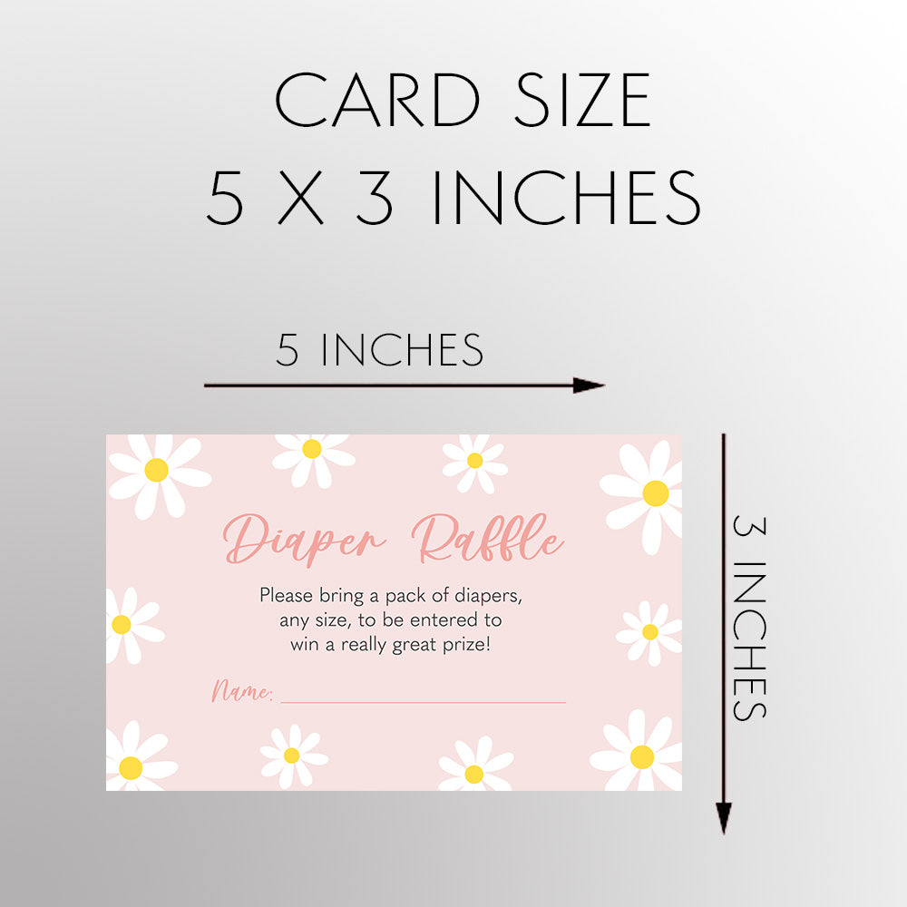 Daisy Diaper Raffle Ticket