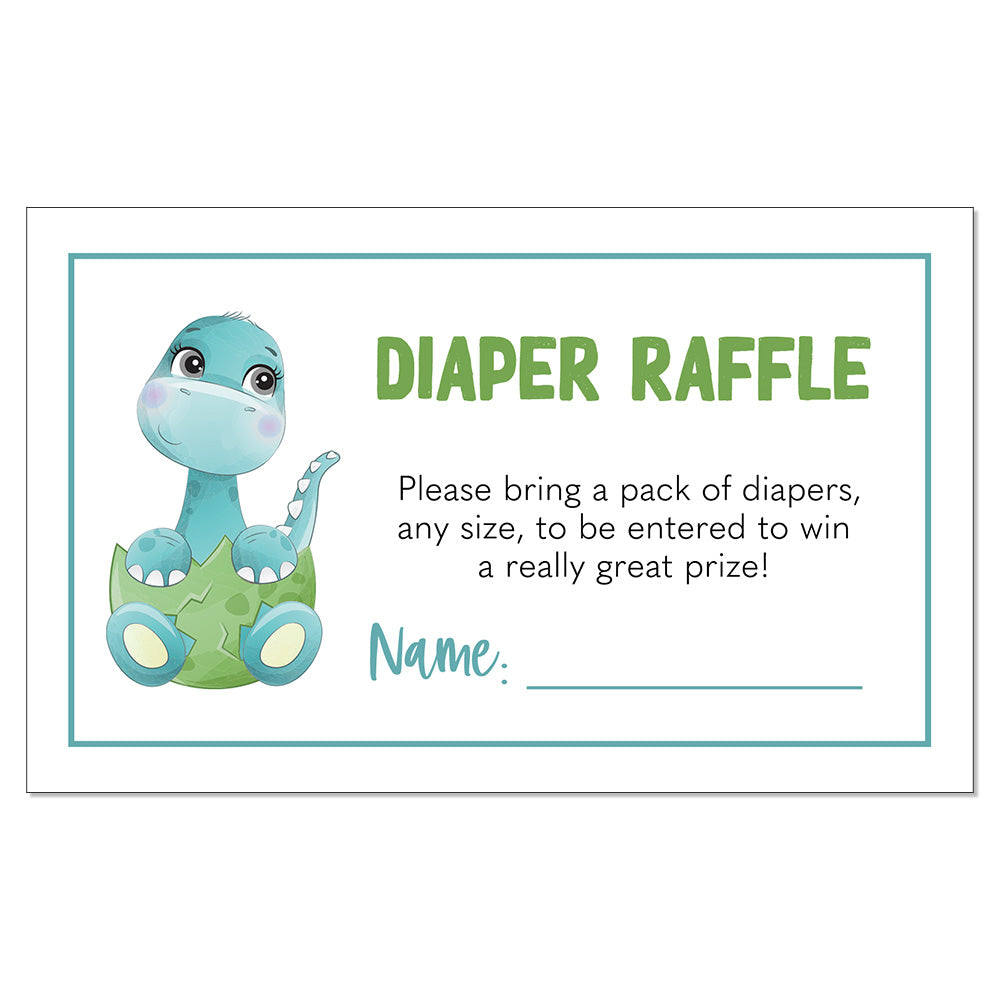 Dino Egg Diaper Raffle Ticket