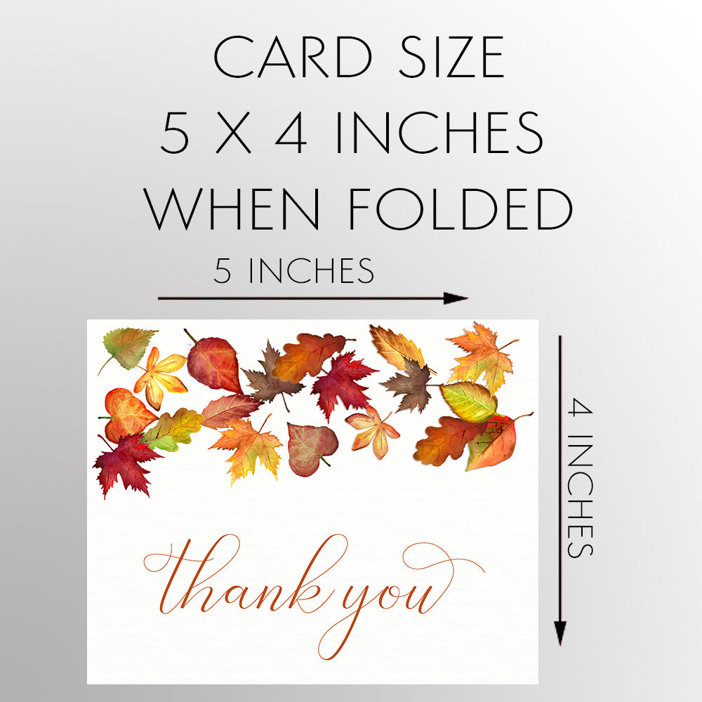 Falling For Autumn Bridal Shower Thank You Card