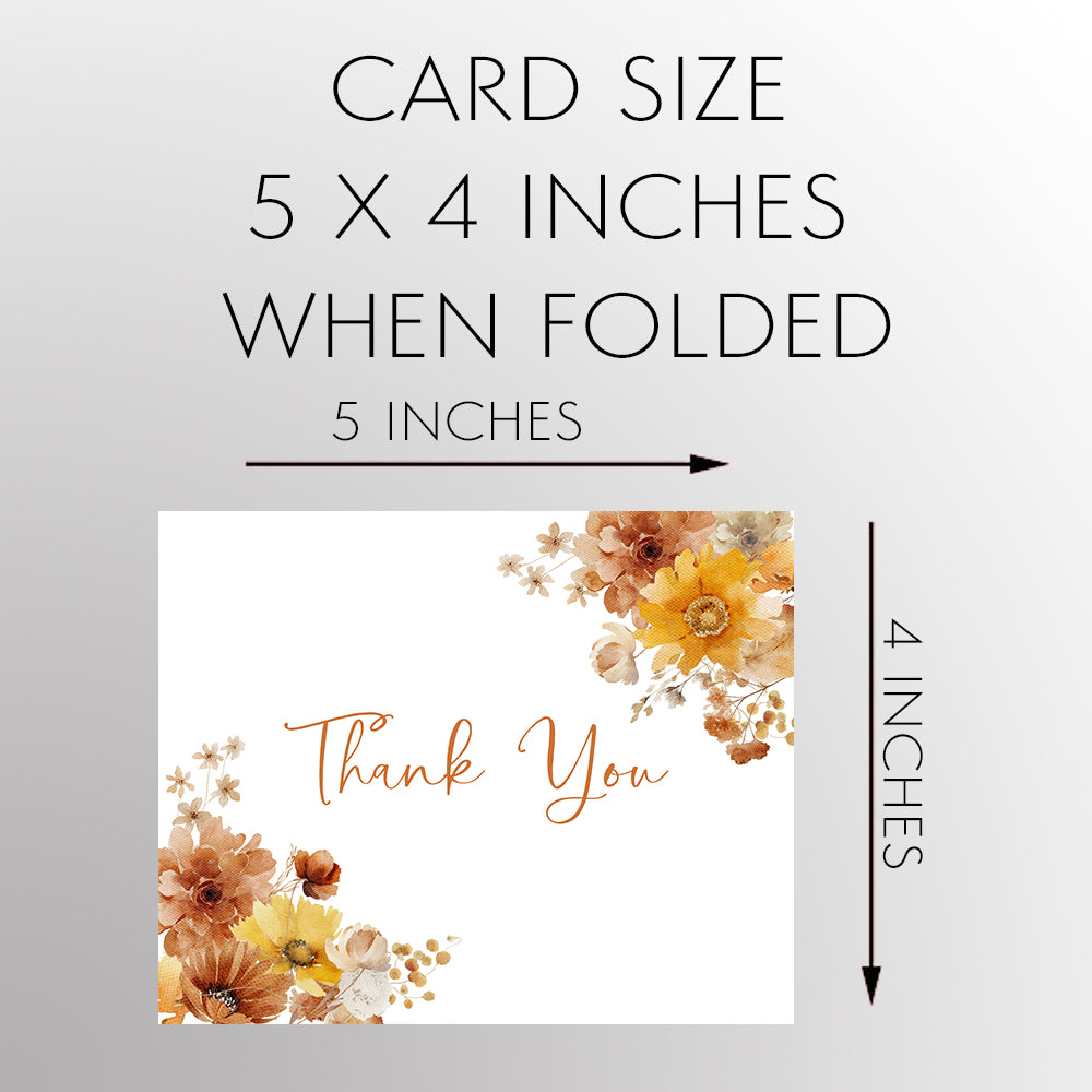 Fall in Love Autumn Thank You Card