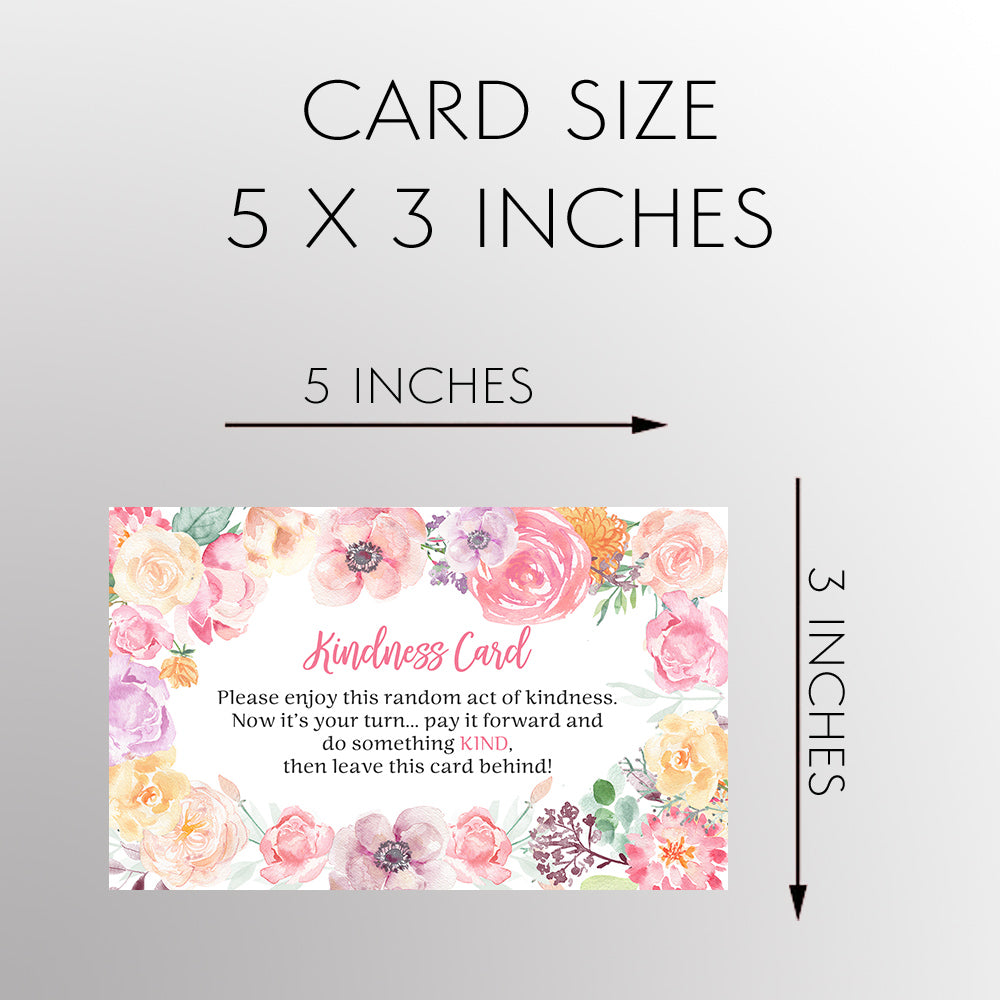 Pink Floral Kindness Cards (25 Count)