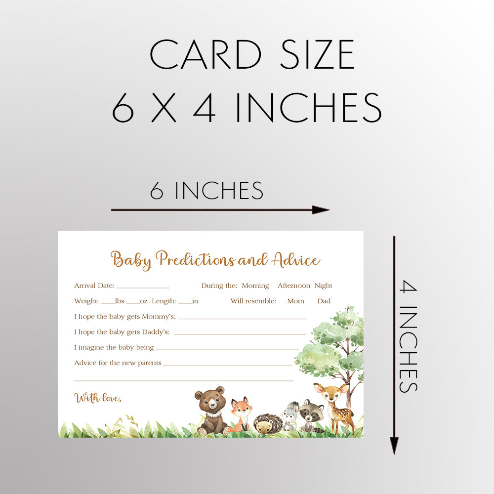 Forest Friends Predictions, Wishes Card