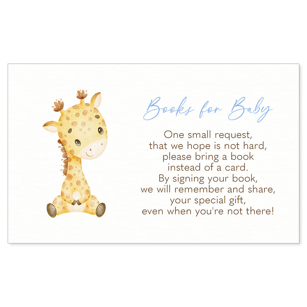 Giraffe Bring a Book Card