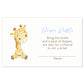 Giraffe Diaper Raffle Ticket