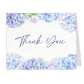 Hydrangea Blue Thank You Card