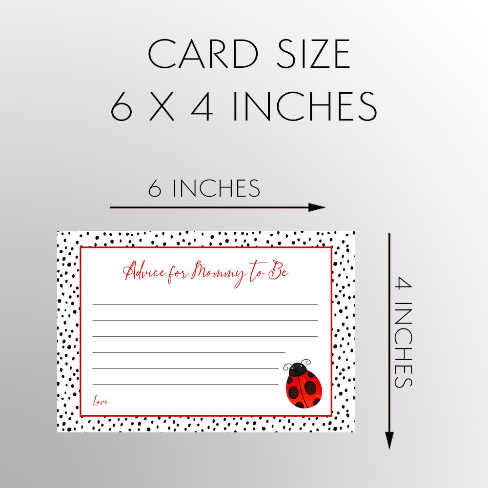 Ladybug Advice Card