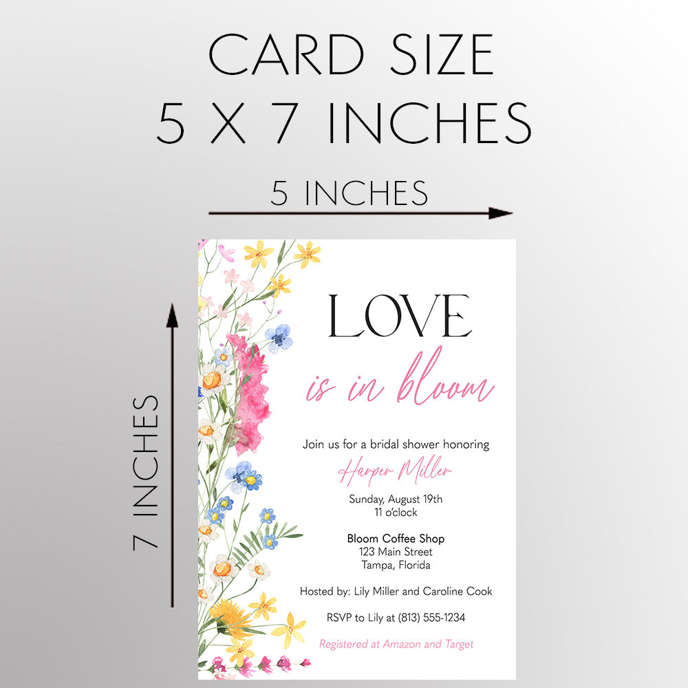 Love is in Bloom Invitation