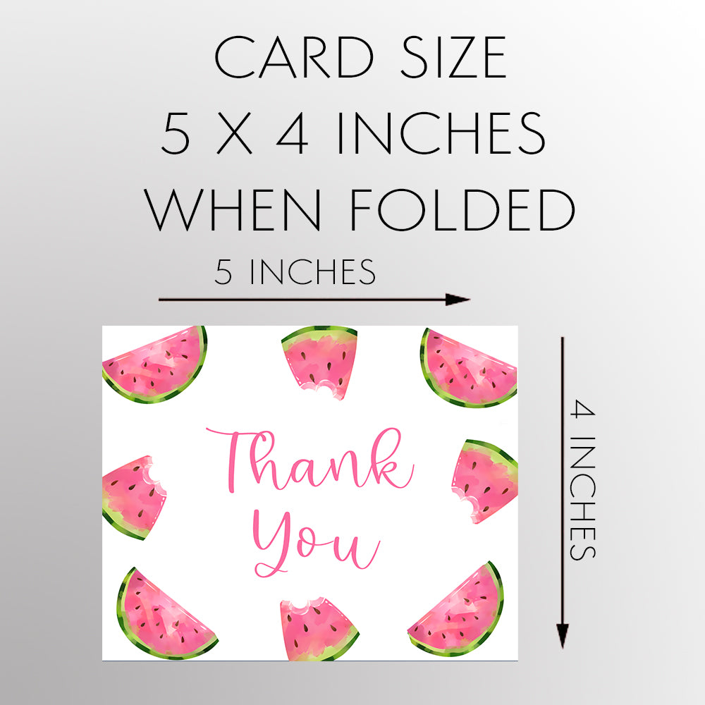 Watermelon Baby Shower Thank You Card