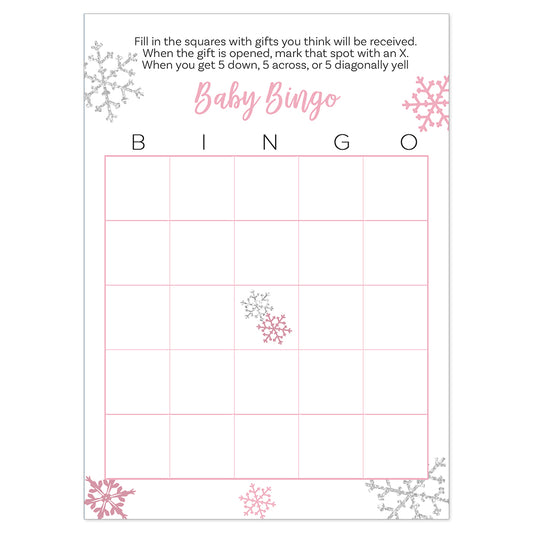 Little Snowflake Bingo Card
