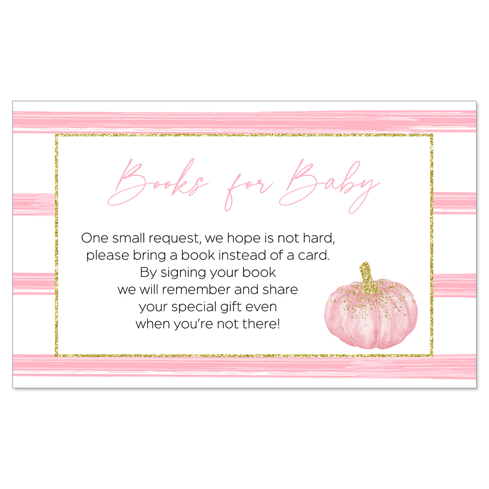 Sparkling Pumpkin Bring a Book Insert