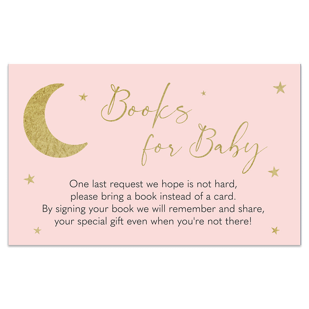 Over the Moon Navy Book Card