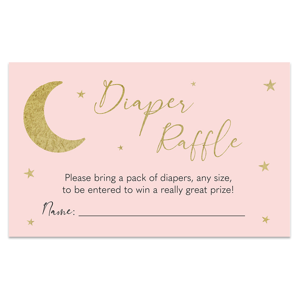 Over the Moon Diaper Raffle Ticket