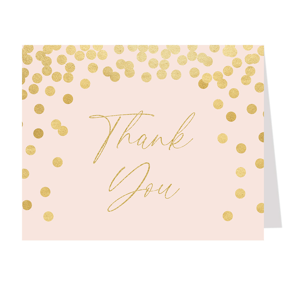 Confetti Bridal Shower Thank You Card