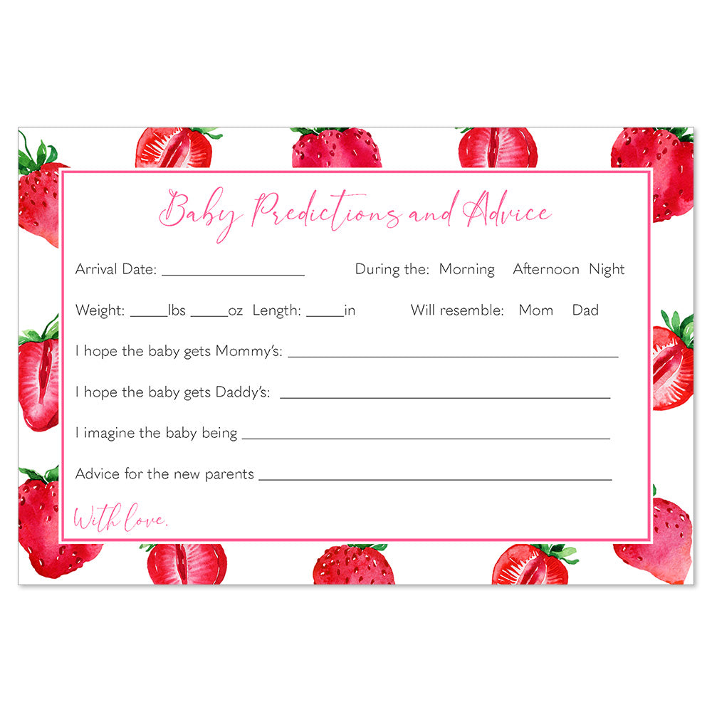 Berry Sweet Advice, Predictions Card