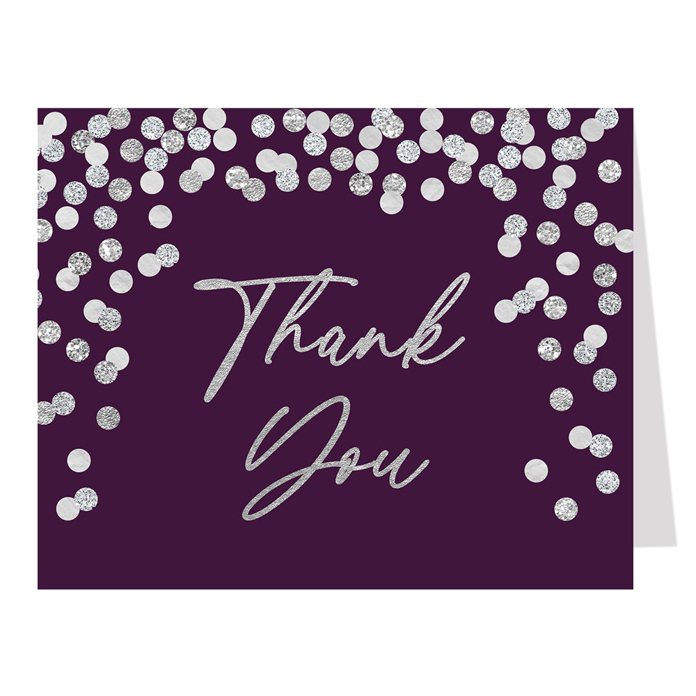 Confetti Bridal Shower Thank You Card