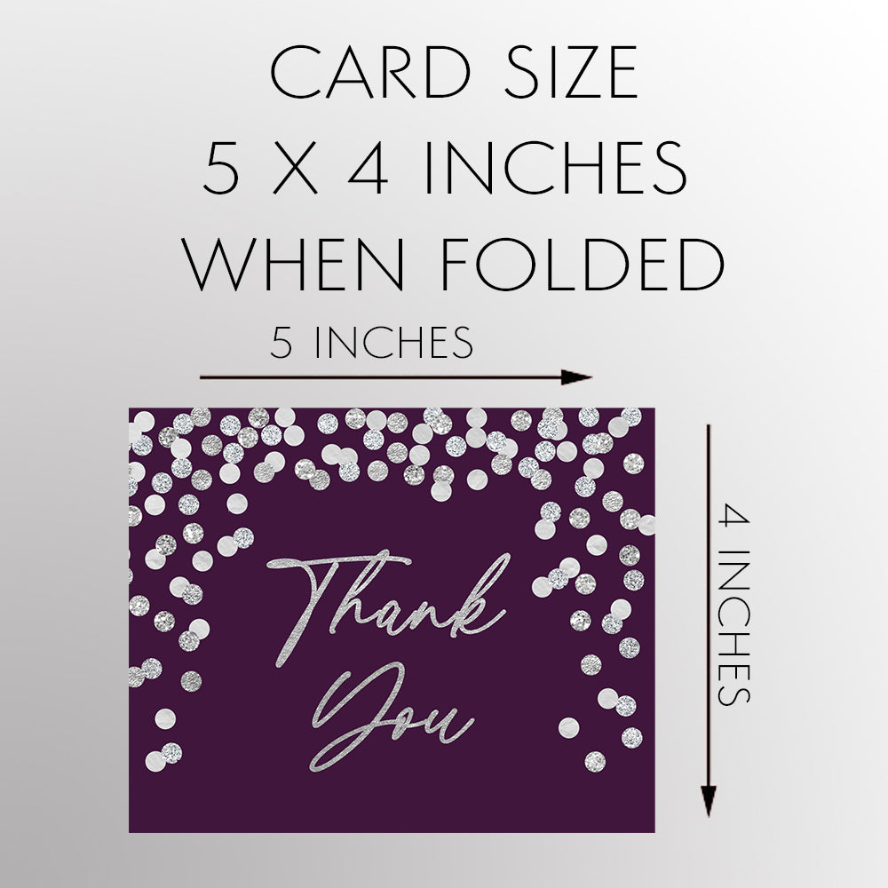 Confetti Bridal Shower Thank You Card