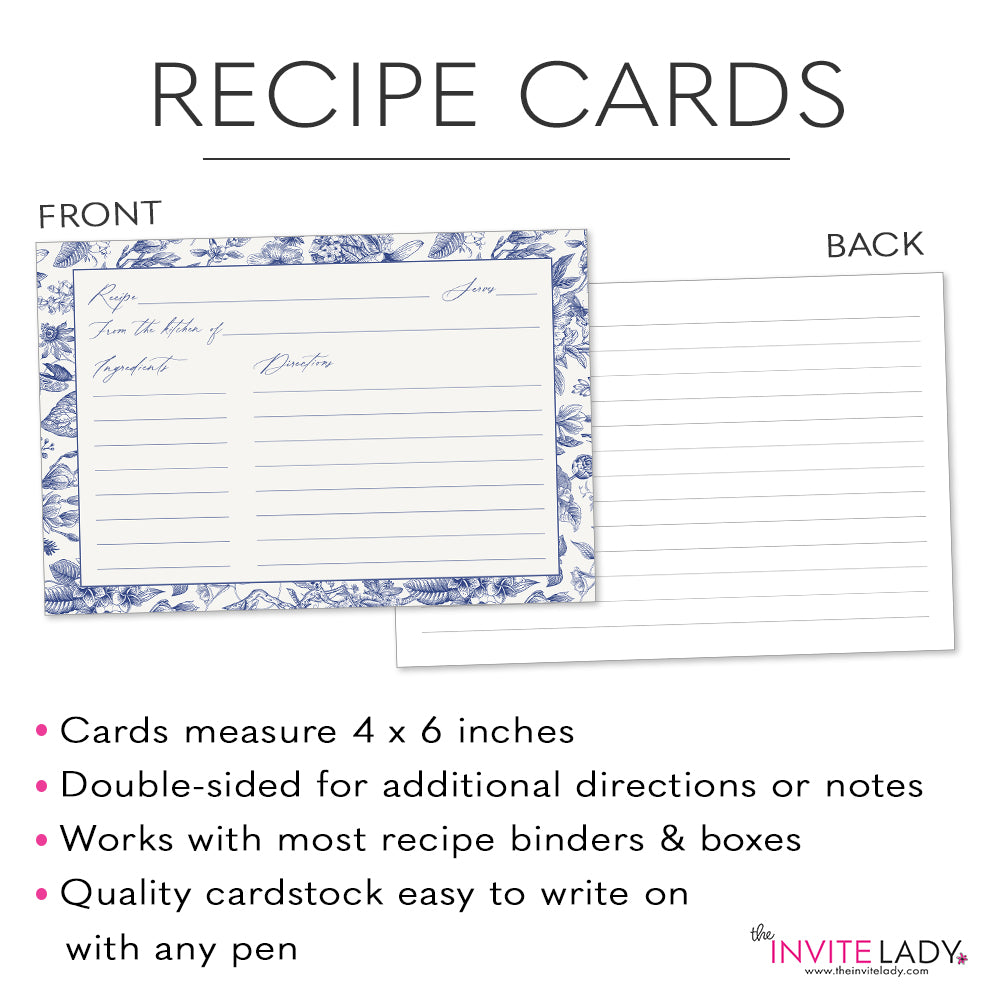 Something Blue Recipe Card