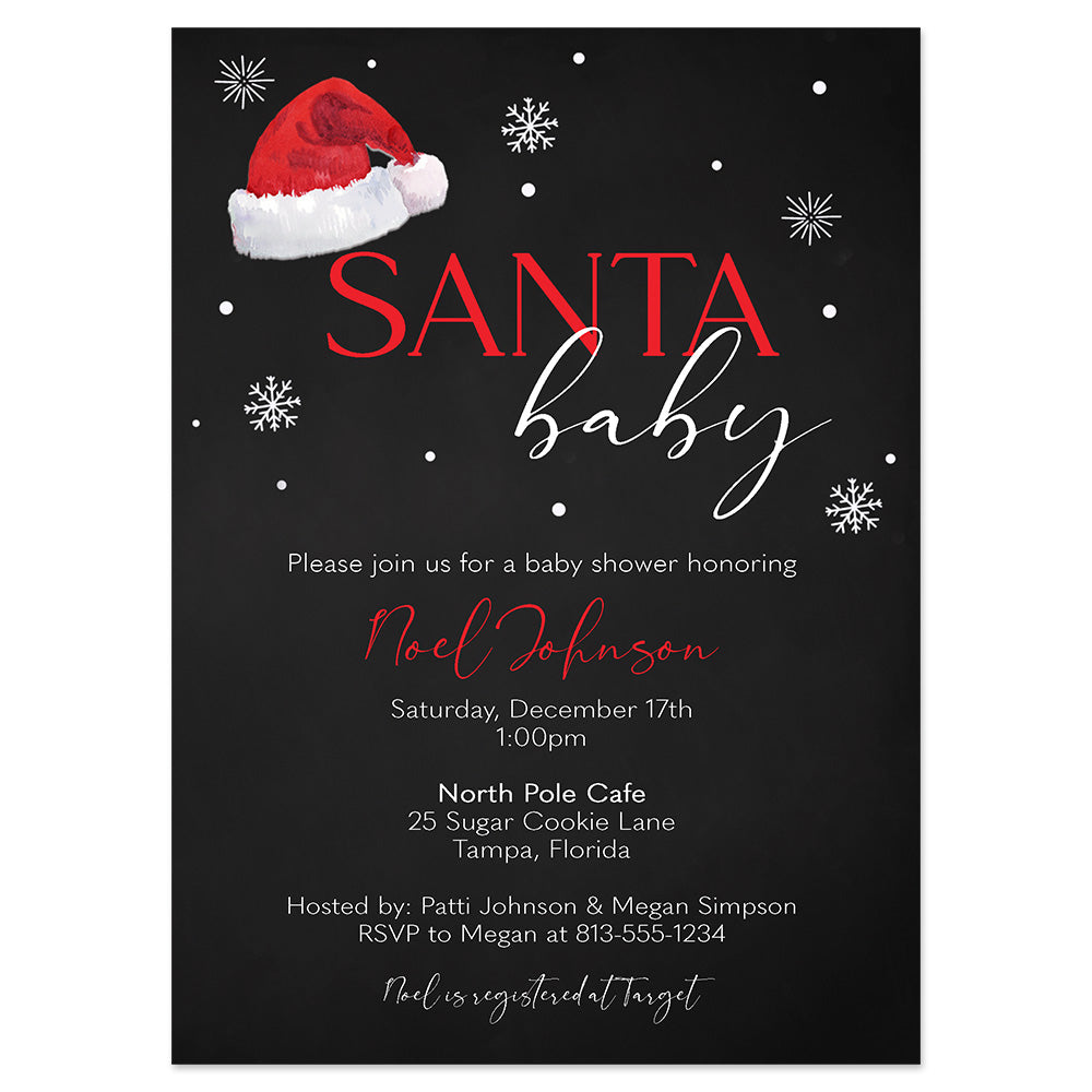 Santa Baby Shower Invitation