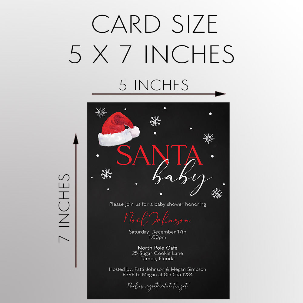 Santa Baby Shower Invitation