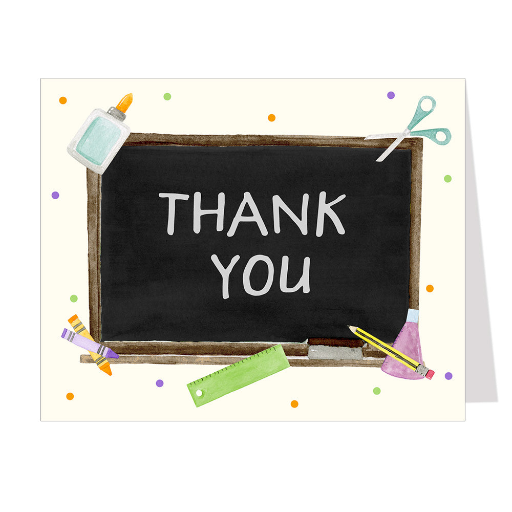 Teacher Thank You Cards, Assorted Pack of 24