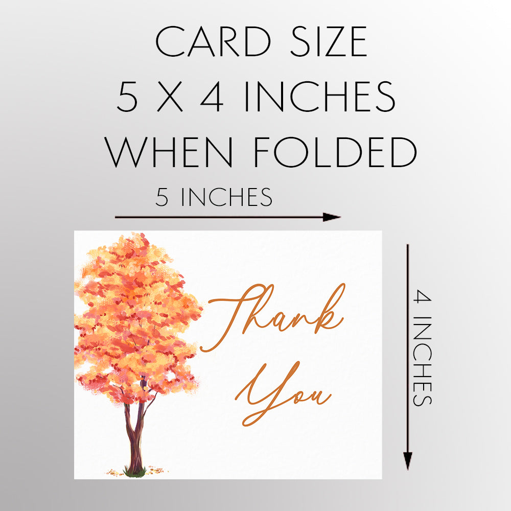 Fall in Love Thank You Card