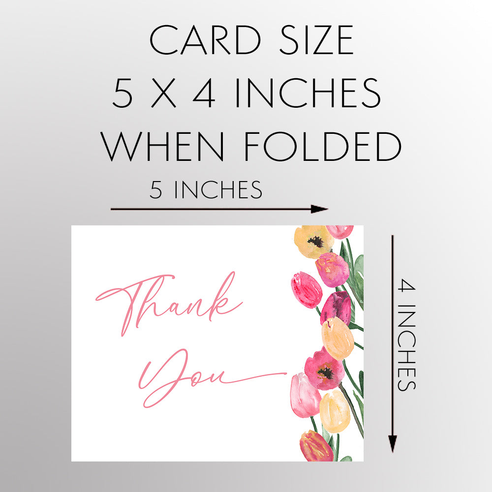 Tulips Thank You Card