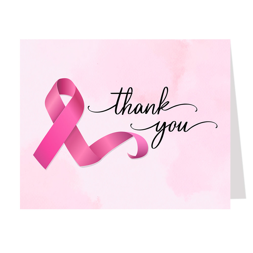 Cancer Ribbon Thank You Card
