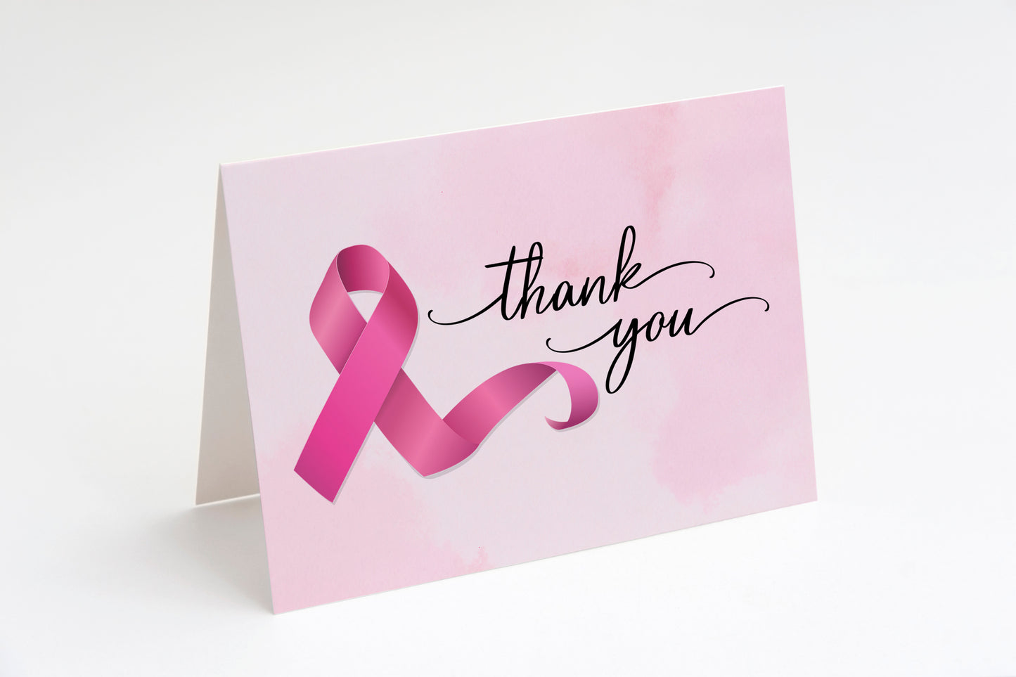 Cancer Ribbon Thank You Card