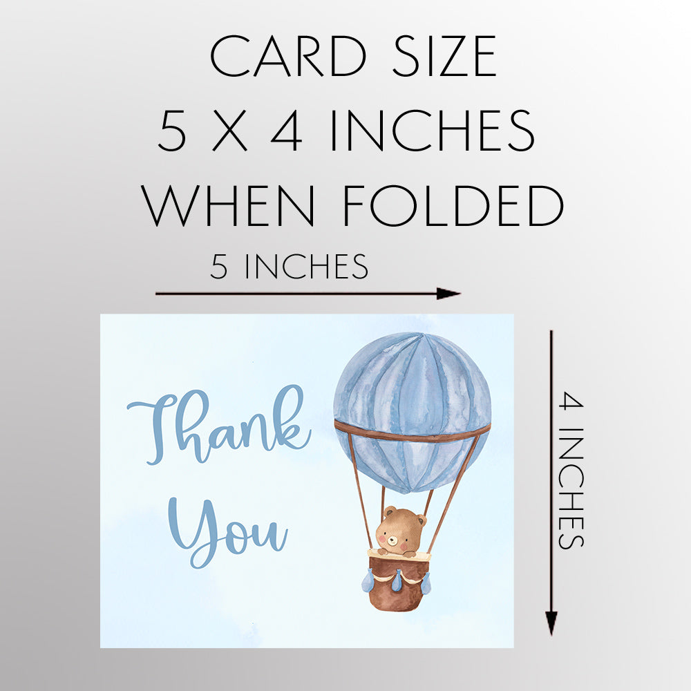 Hot Air Balloon Thank You Card