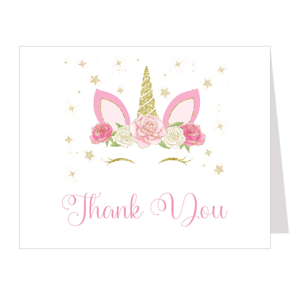 Unicorn Thank You Card