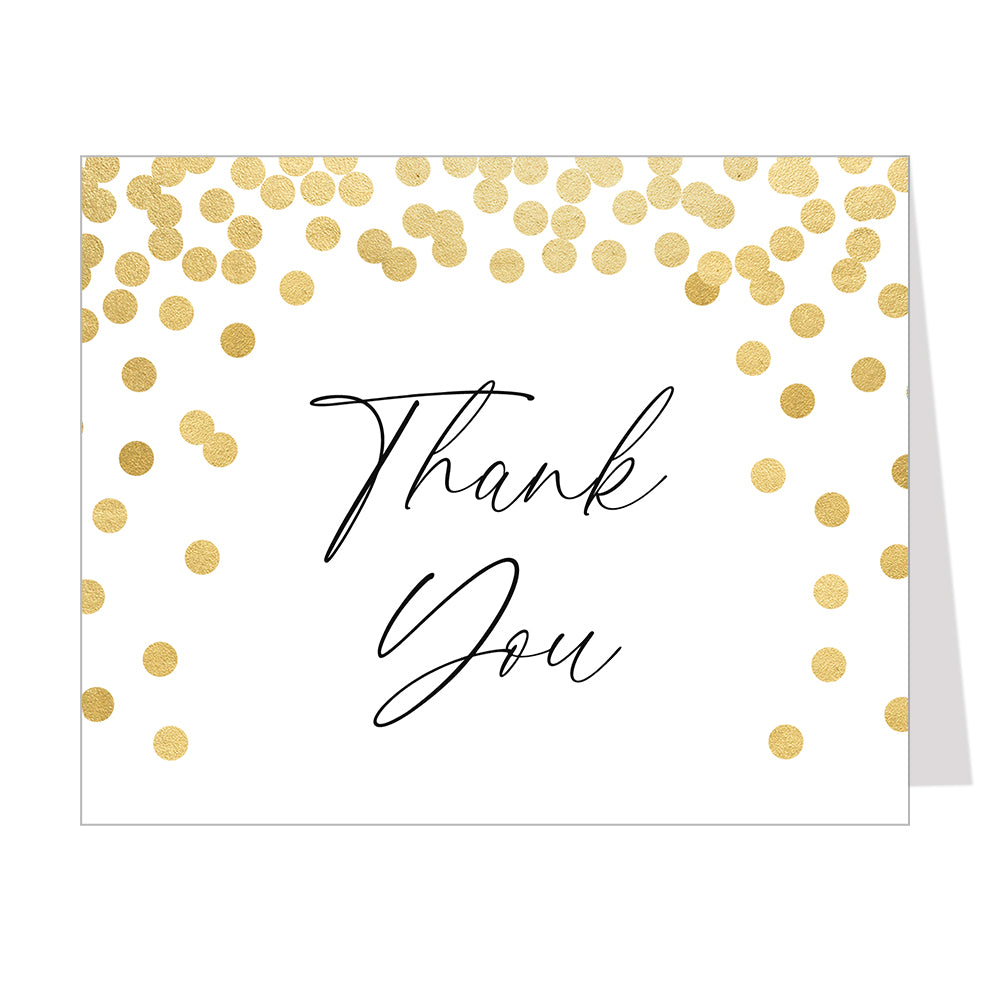 Confetti Bridal Shower Thank You Card