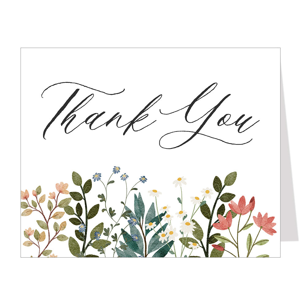 Wildflower Thank You Card