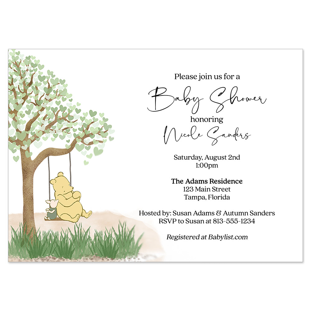 Simply Winnie the Pooh Nature Invitation