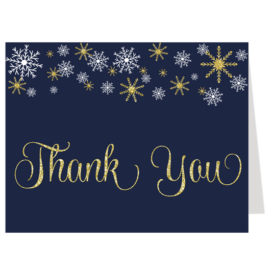 Winter Bridal Shower Thank You Card