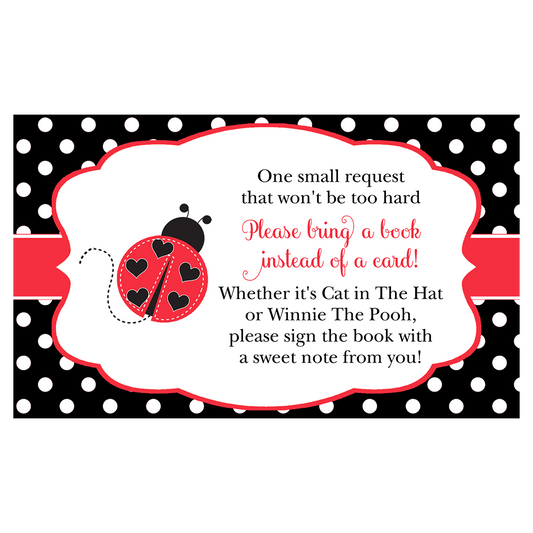 Lil' Ladybug, Red and Black, Bring a Book Insert