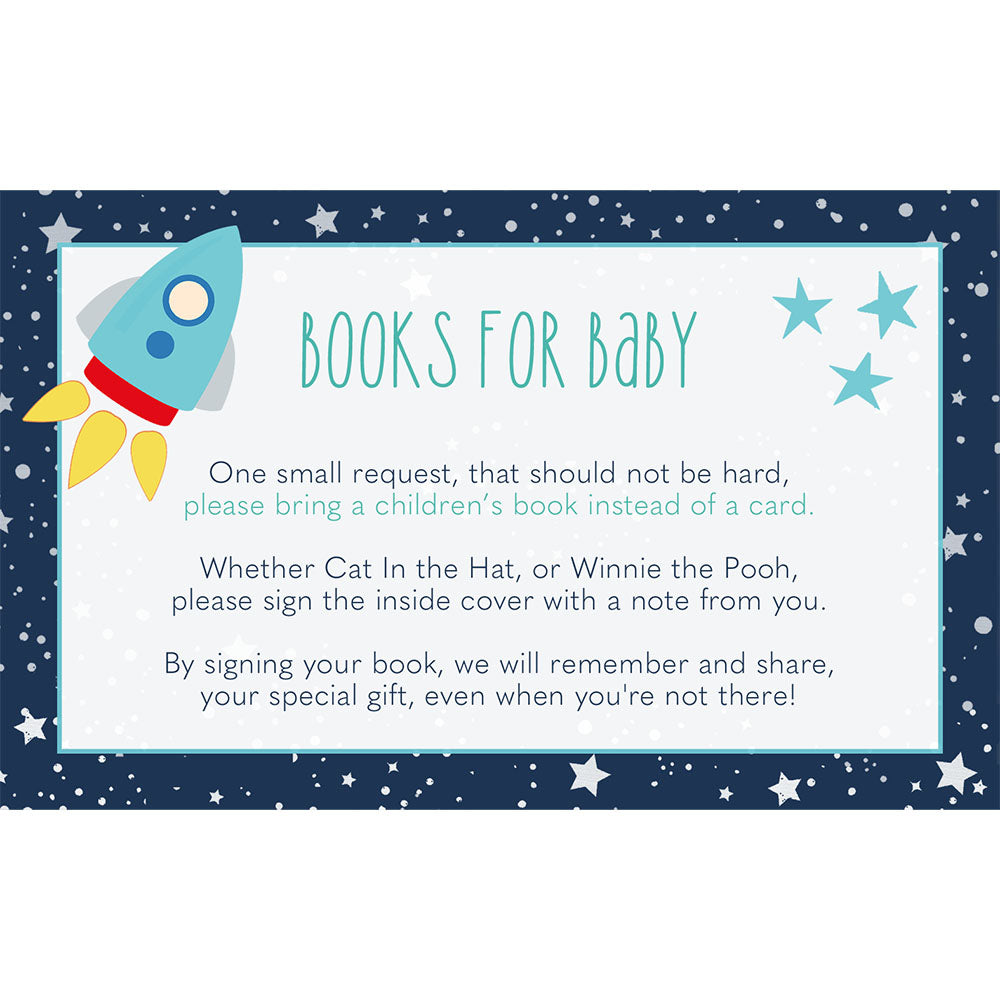 Rocket Ship, Aqua, Bring a Book Insert