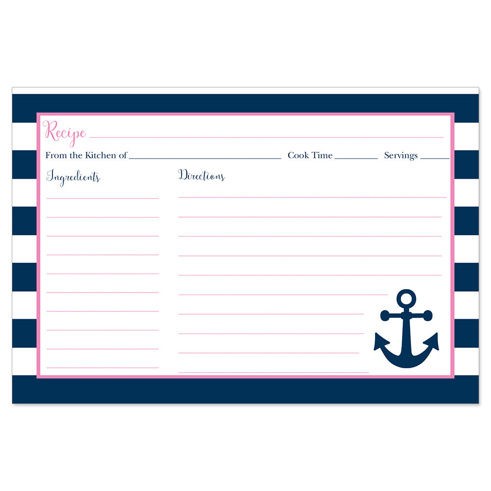 Anchored in Love Recipe Card