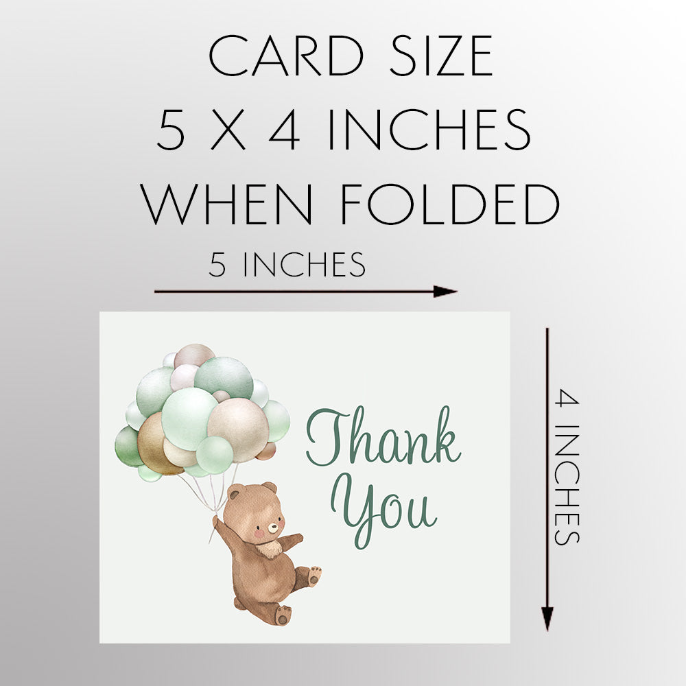 Bearly Wait Teddy Bear Baby Shower Thank You Cards